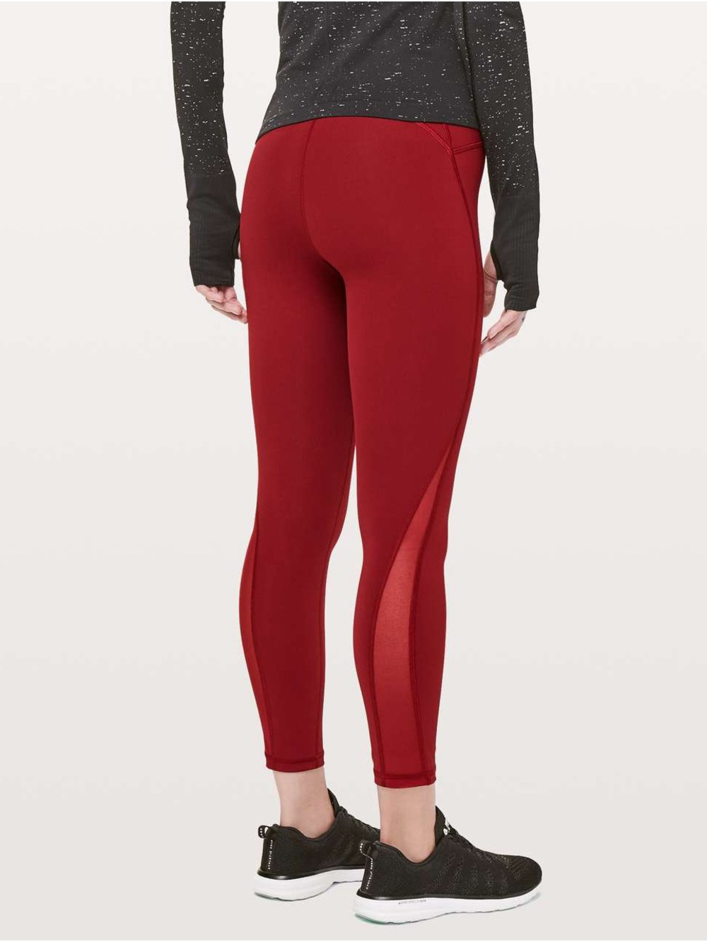 Lululemon Train Times 25” 7/8 in Dark Sport Red